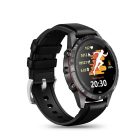 GT45 Watch Sport Watch Heart Rate Monitor with Pedometer Compass Multilingual Menu – Black