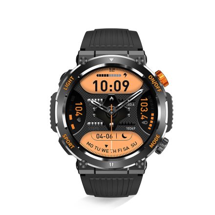 HELLO H17 smartwatch impermeabil, multilingv, cu un aspect robust, sportiv care impresionează - Negru