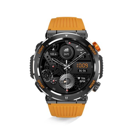 HELLO H17 smartwatch impermeabil, multilingv, cu un aspect robust, sportiv care impresionează - portocaliu