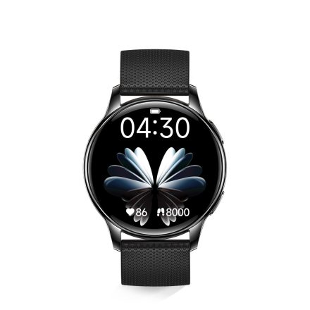 HELLO Y11 Smartwatch impermeabil cu meniu multilingv, ritm cardiac, tensiune arterială, oxigen din sânge + curea cadou - Negru