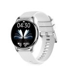 HELLO Y11 Smartwatch impermeabil cu meniu multilingv, ritm cardiac, tensiune arterială, oxigen din sânge + curea cadou - Argint