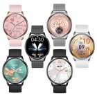 HELLO Y11 Smartwatch impermeabil cu meniu multilingv, ritm cardiac, tensiune arterială, oxigen din sânge + curea cadou - Argint