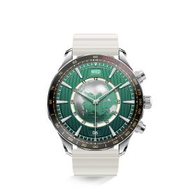   HELLO Y99 IP68 Smartwatch multilingv rezistent la apă cu ritm cardiac, tensiune arterială, monitor de oxigen din sânge - Curea din silicon - Argint